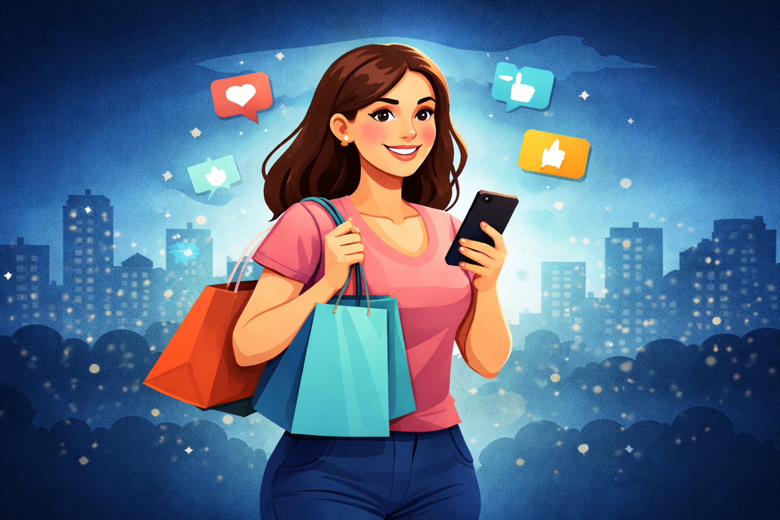 Cliente usando celular para cadastro