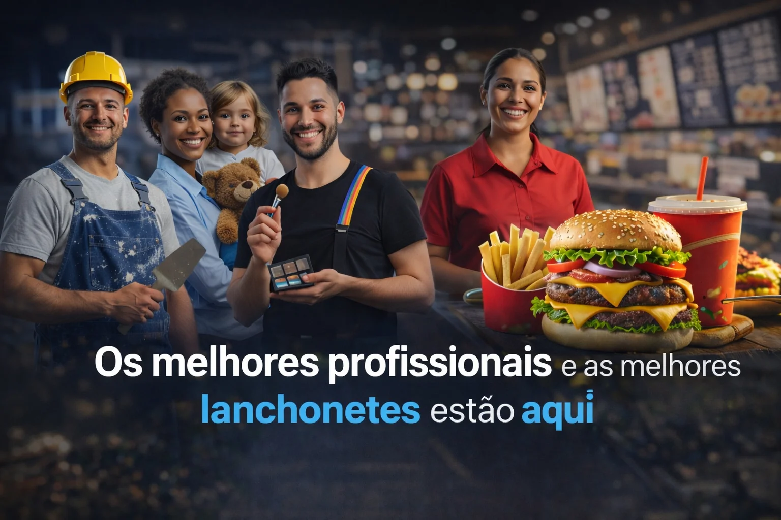 Anúncio: os melhores profissionais e as melhores lanchonetes estão na Help Floripa