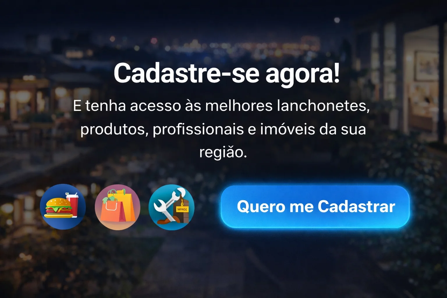Anúncio: cadastre-se agora na Help Floripa